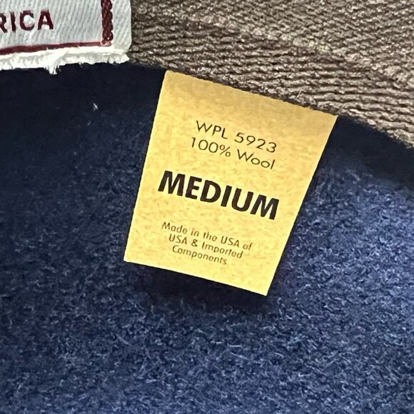 Men's Goorin Bros Billy Blue Wide Brim Wool Fedora Hat Made In USA - Picture 10 of 10